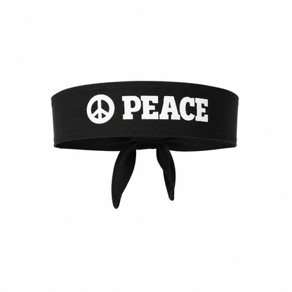 Hoofdband Peace zwart/wit