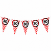 Vlaggenlijn 30 jaar rood/wit 3m