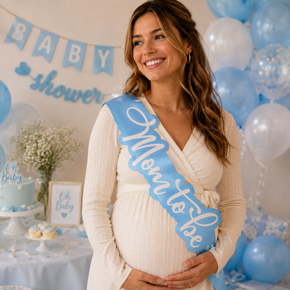 Sjerp Mom to be blauw