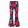 Flared broek hippie peace meerkleurig dames - L/XL
