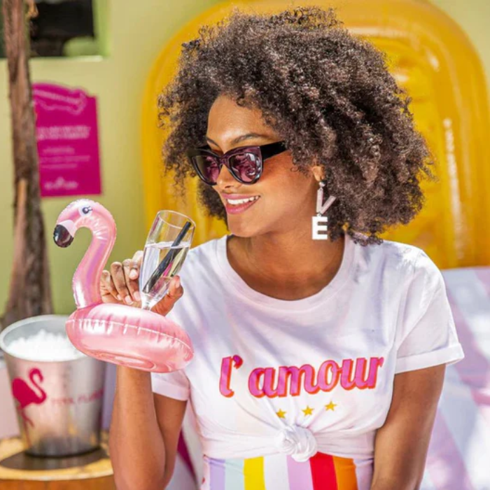 Drankhouder Rose Gouden Flamingo