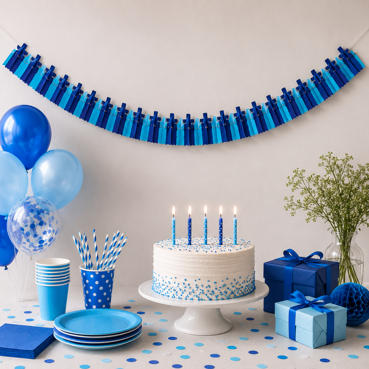 Slinger babyfles blauw