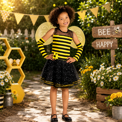 kostuum-bee-bee-zwart-geel-meisje-4-6-jaar