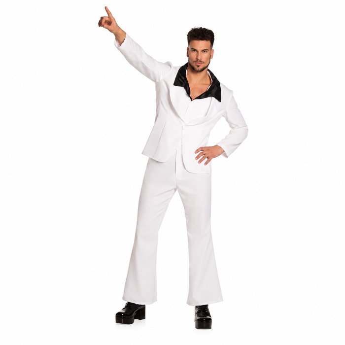 kostuum-disco-fever-wit-zwart-heren-maat-50-52
