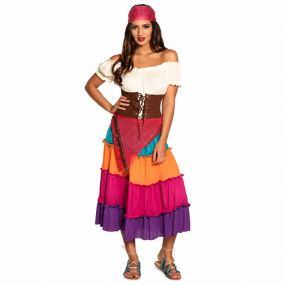 Kostuum Elite Gypsy Nadya meerkleurig dames maat 36/38