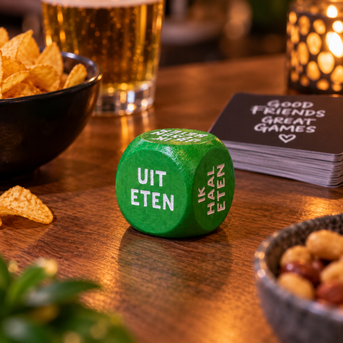 Dobbelsteen fun koken/eten groen 1 stuk