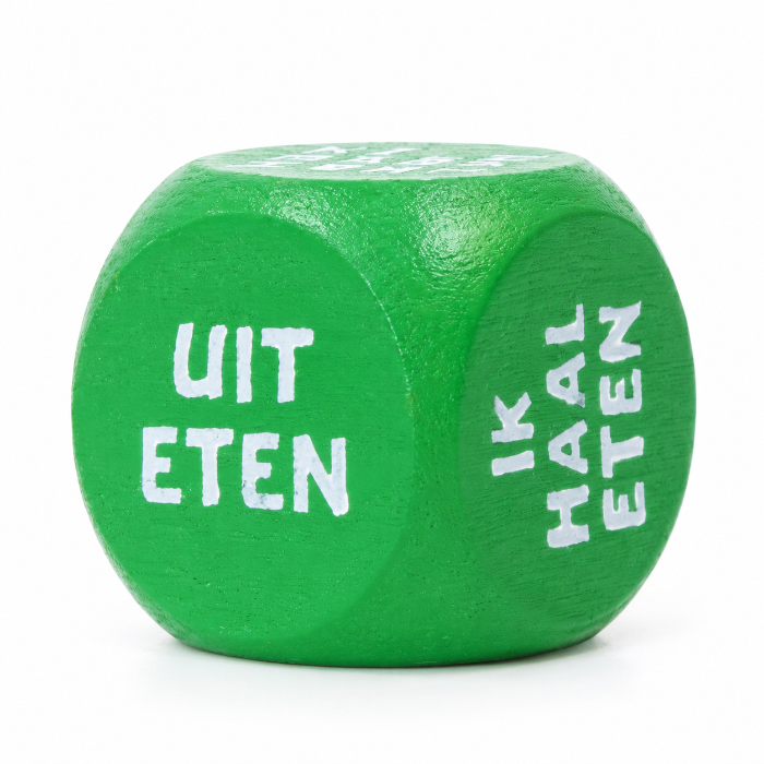 Dobbelsteen fun koken/eten groen 1 stuk