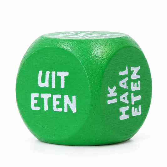 Dobbelsteen fun koken/eten groen 1 stuk
