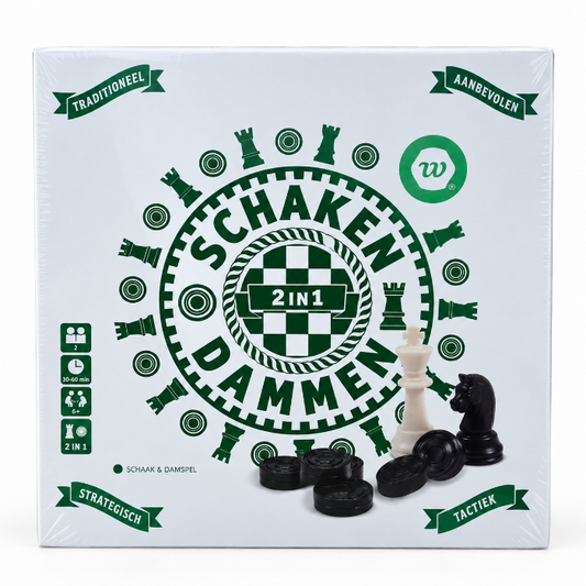 Schaken/dammen 2-in-1