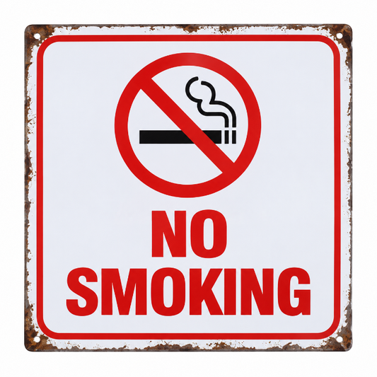 muurdecoratie-no-smoking-metaal