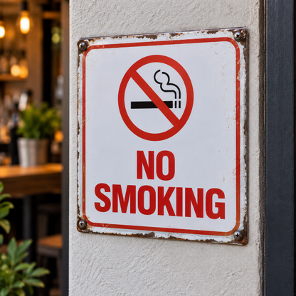 muurdecoratie-no-smoking-metaal