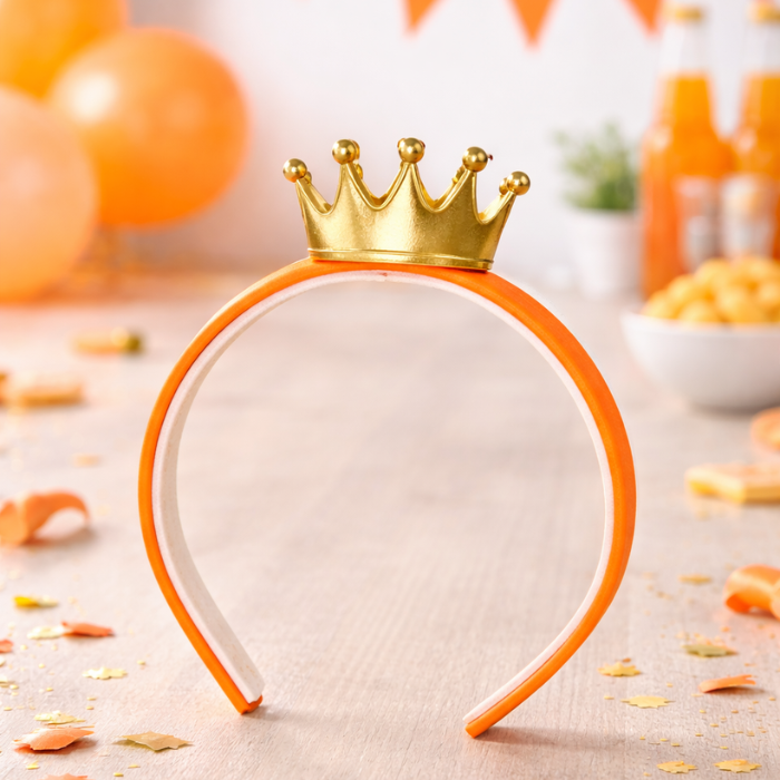 diadeem-kroontje-oranje-goud