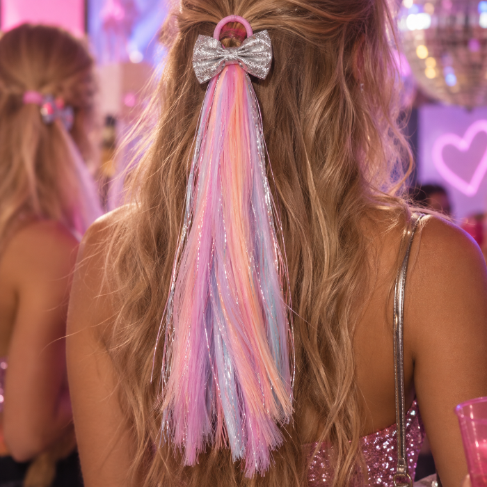 Haarelastiek strik mermaid