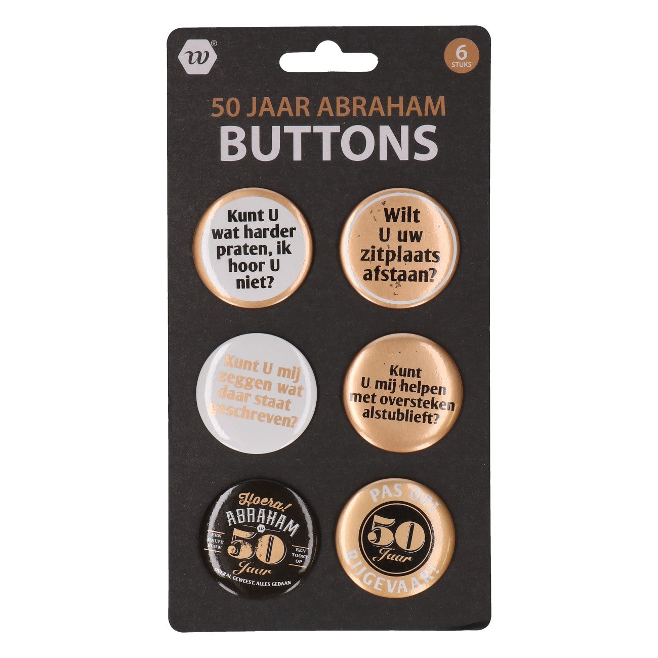 buttons-abraham-50-jaar-rosegoud-6-stuks