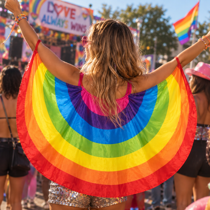 Vleugels veren regenboog
