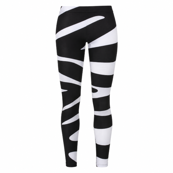 Legging zebra zwart/wit - one size