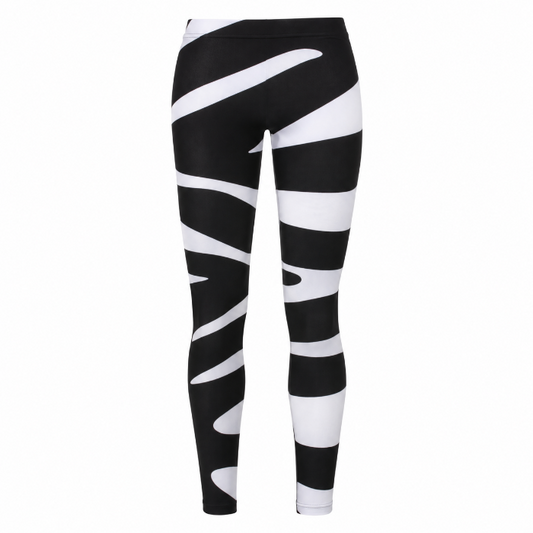 Legging zebra zwart/wit - one size