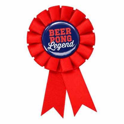 Rozet Beer pong rood/blauw