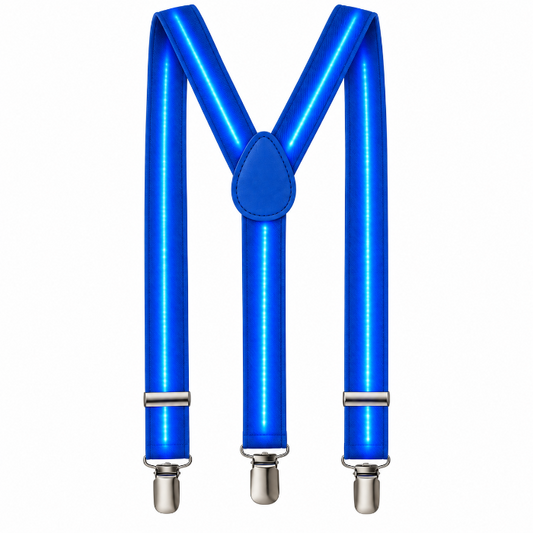 Bretels blauw led licht