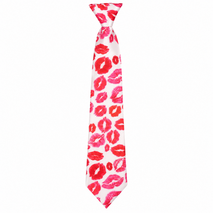 Stropdas kusjes rood/roze