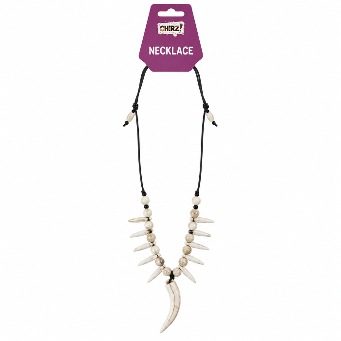 Ketting haaientanden zwart/wit