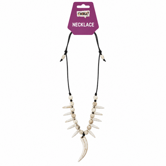 Ketting haaientanden zwart/wit