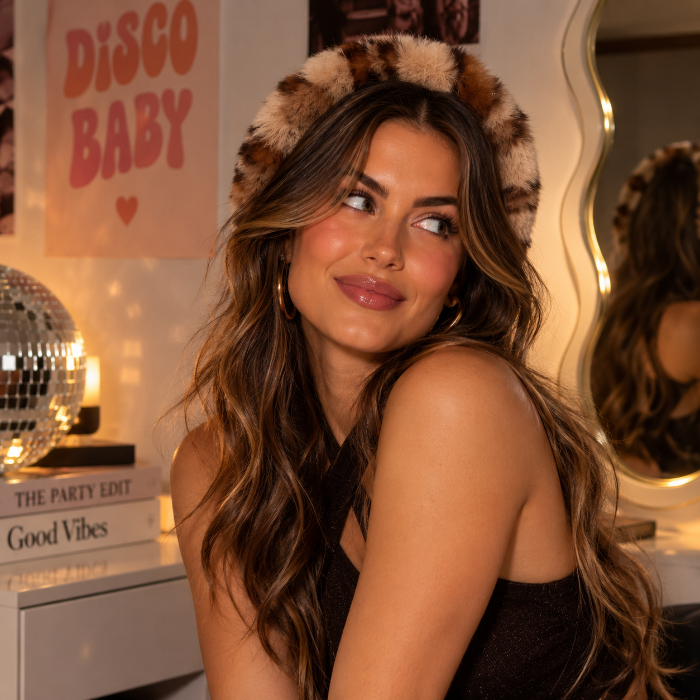 Diadeem fluffy luipaard
