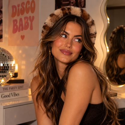Diadeem fluffy luipaard