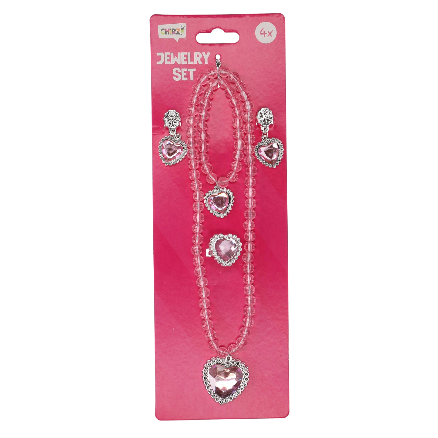 Sieraden set roze 4-delig