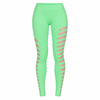 Legging neon gaten groen - one size