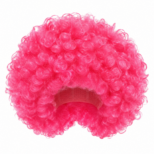 Pruik mega roze
