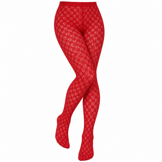 Panty glitter roze one size