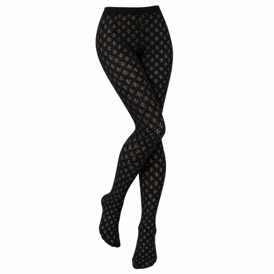 Panty glitter zwart one size