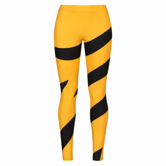 Legging tijger oranje/zwart - one size
