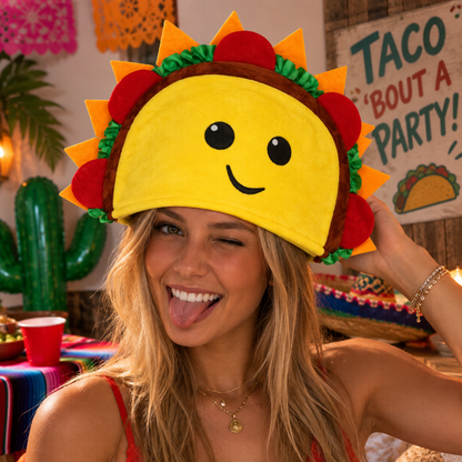 Hoed taco meerkleurig
