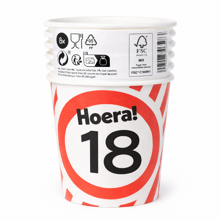 papieren-bekers-18-jaar-verkeersbord-250ml-8st