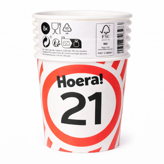 papieren-bekers-21-jaar-verkeersbord-250ml-8st