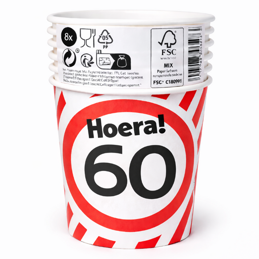 papieren-bekers-60-jaar-verkeersbord-250ml-8st