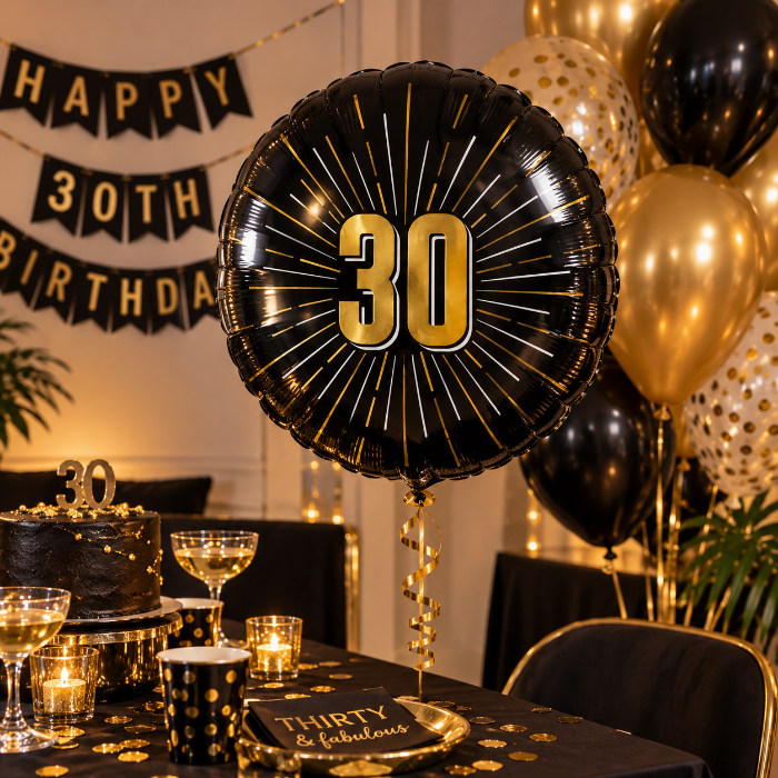 foliebballon-30-jaar-goud-zwart