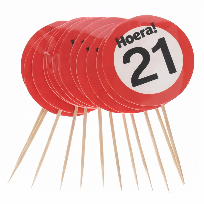 cocktailprikkers-21-jaar-rood-wit-12-stuks