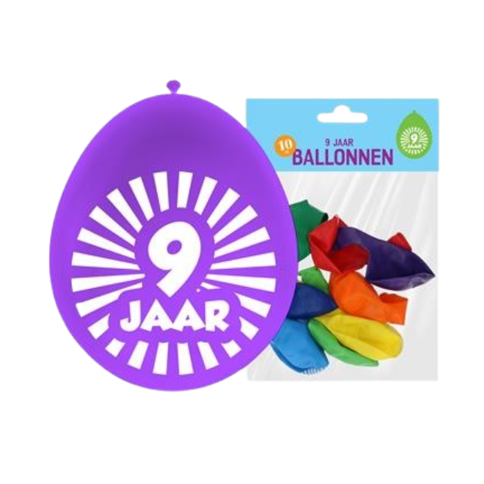 ballonnen-9-jaar-30cm-10-stuks