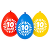 Ballonnen 10 jaar meerkleurig 10 stuks
