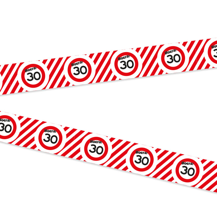 afzetlint-30-jaar-rood-wit-10m