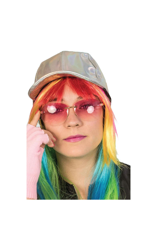 Pruik Reina regenboog