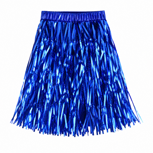rokje-glitter-folie-blauw-one-size