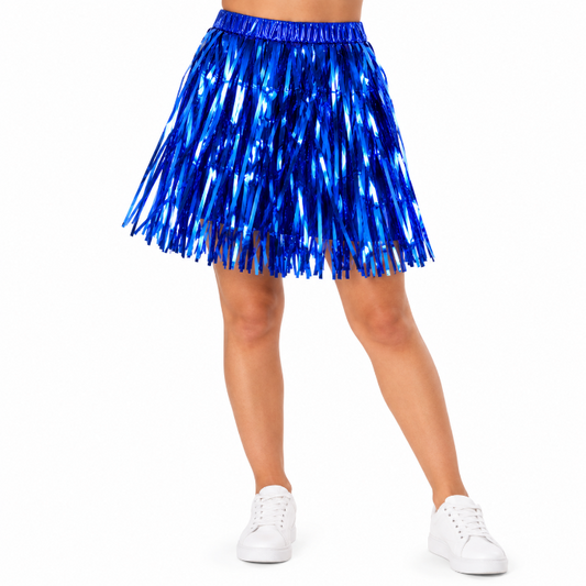 rokje-glitter-folie-blauw-one-size
