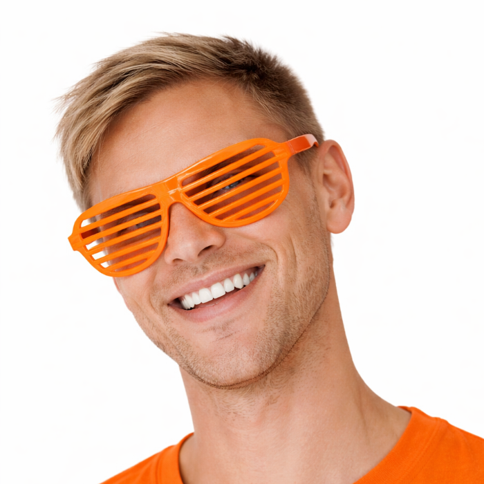 partybril-shutter-oranje