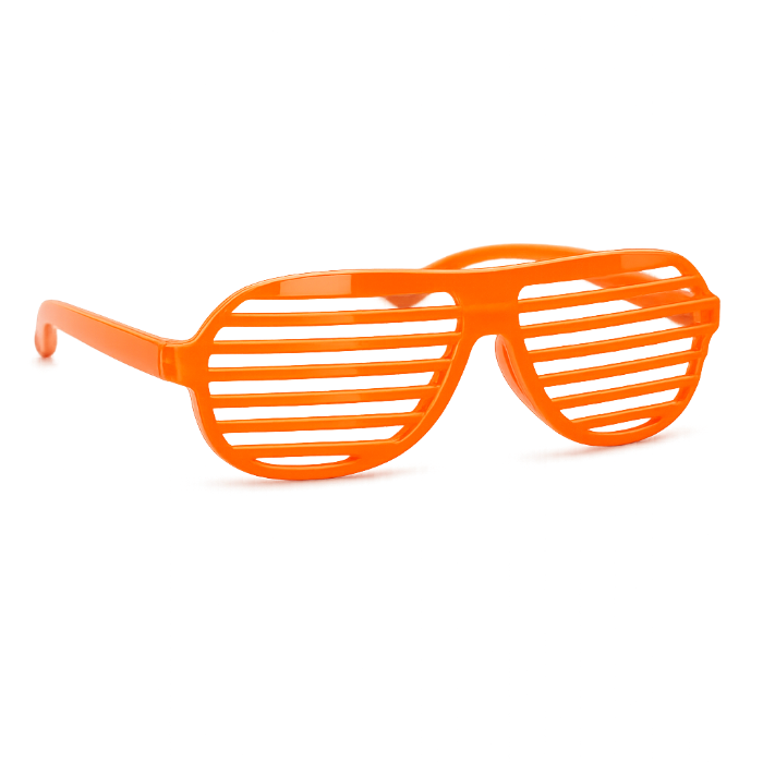 partybril-shutter-oranje