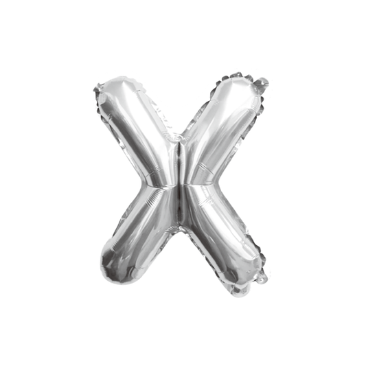 folieballon-letter-zilver-x-zilver