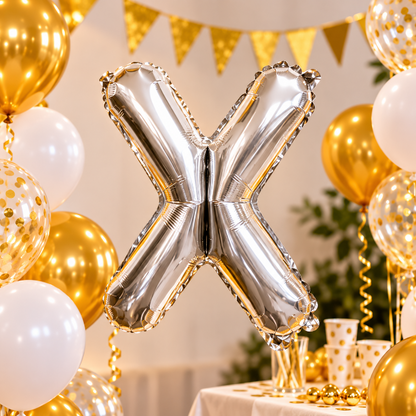 folieballon-letter-zilver-x-zilver